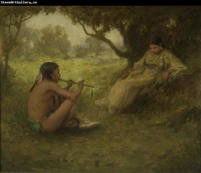 Eanger Irving Couse Lovers  Indian Love Song